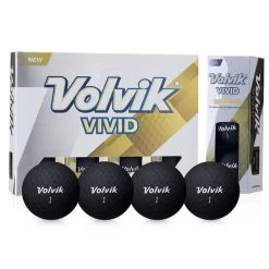 Volvik Vivid 12 Golf Ball Pack -American Golf Shop 315308 Black Volvik Vivid Golf Ball Pack 5