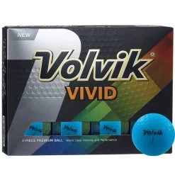 Volvik Vivid 12 Golf Ball Pack -American Golf Shop 315308 Volvik Vivid box bluenew