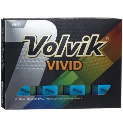 Volvik Vivid 12 Golf Ball Pack -American Golf Shop 315308 box blue