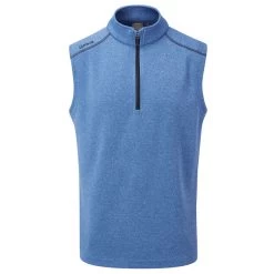 PING Men's Ramsey Half Zip Golf Vest -American Golf Shop 338596 SnorkelBlueMarl PING Ramsey Vest 1