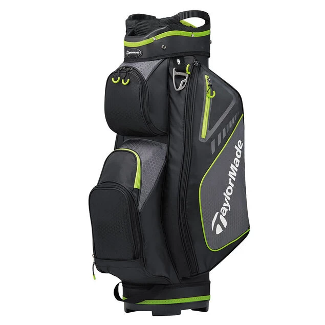 TaylorMade Select Plus Lightweight Golf Cart Bag TaylorMade Select Plus Lightweight Golf Cart Bag -American Golf Shop 338618 black lime 1 1