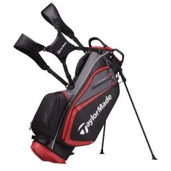 TaylorMade Select Plus Golf Stand Bag -American Golf Shop 338639 TaylorMade Select Plus Stand Bag BlackRed 1