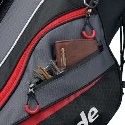 TaylorMade Select Plus Golf Stand Bag -American Golf Shop 338639 TaylorMade Select Plus Stand Bag BlackRed 4