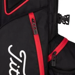Titleist Players 4 Lightweight Golf Stand Bag -American Golf Shop 344157 Black Black Red Titleist Players 4 Stand Bag 3
