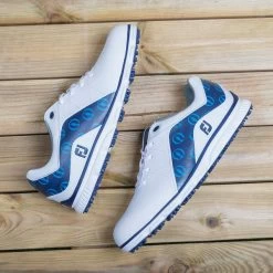 FootJoy Men's Pro/SL Limited Edition Waterproof Spikeless Golf Shoes -American Golf Shop 349749 WhiteNavy FootJoy ProSL Limited Edition The Open Championship Shoes 5
