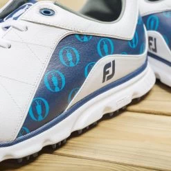 FootJoy Men's Pro/SL Limited Edition Waterproof Spikeless Golf Shoes -American Golf Shop 349749 WhiteNavy FootJoy ProSL Limited Edition The Open Championship Shoes 6