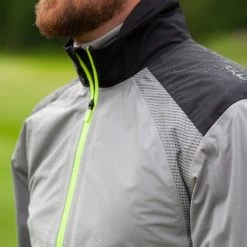 Galvin Green Men's Archie GORE-TEX Waterproof Golf Jacket -American Golf Shop 351524 SharkskinBlackLime Galvin Green Archie GORE TEX Waterproof Jacket 5