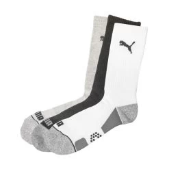 PUMA Golf PUMA Men's Pounce Crew Cut Golf Socks - 3 Pack -American Golf Shop 358201 multi puma socks 1