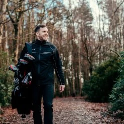 Benross Men's Hydro Pro X Waterproof Golf Jacket 4 Benross Men's Hydro Pro X Waterproof Golf Jacket -American Golf Shop 360781 Black Black Benross Pro Shell X Waterproof Jacket 2a