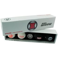 Volvik Marvel 4 Golf Ball Pack With Marker 6 Volvik Marvel 4 Golf Ball Pack With Marker -American Golf Shop 361206 Black Widow0Volvik Marvel 4 Ball plus marker 8