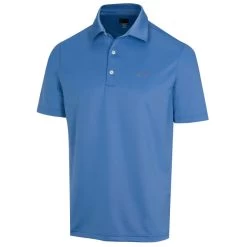 Greg Norman Men's Shark Logo Golf Polo Shirt -American Golf Shop 361900 MalibuBlue Greg Norman Freedom Micro Pique Polo Shirt 1