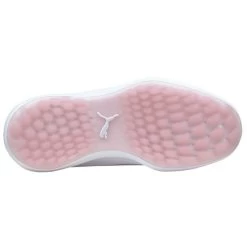 PUMA Golf PUMA Ladies IGNITE FASTEN8 Waterproof Spikeless Golf Shoes -American Golf Shop 364639 White Silver Pink PUMA Golf IGNITE FASTEN8 Ladies Shoes 2