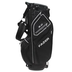 Fazer 3.0 Lightweight Golf Stand Bag 7 Fazer 3.0 Lightweight Golf Stand Bag -American Golf Shop 365512 Black Silver Fazer 3 Stand Bag 6