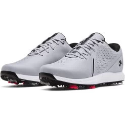 Under Armour Men's Charged Draw RST Wide Spiked Golf Shoes -American Golf Shop 365617 gry blk lbk 3