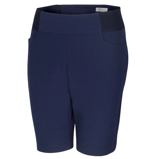 Greg Norman Ladies Pull-On Essential Stretch Golf Shorts Greg Norman Ladies Pull-On Essential Stretch Golf Shorts -American Golf Shop 365685 Navy Greg Norman Pull On Essential Stretch Ladies Shorts 1
