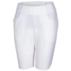 Greg Norman Ladies Pull-On Essential Stretch Golf Shorts 4 Greg Norman Ladies Pull-On Essential Stretch Golf Shorts -American Golf Shop 365685 White Greg Norman Pull On Essential Stretch Ladies Shorts 1