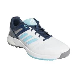 Adidas Golf Adidas Ladies EQT Waterproof Spikeless Golf Shoes -American Golf Shop 365875 White HazySky CrewNavy adidas Golf EQT Ladies Shoes 4