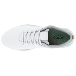 ECCO Ladies S-Three Waterproof Spikeless Golf Shoes -American Golf Shop 366258 White SkyGrey ECCO Golf S Three Shoes 3