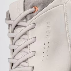 ECCO Ladies S-Three Waterproof Spikeless Golf Shoes -American Golf Shop 366258 White SkyGrey ECCO Golf S Three Shoes 9