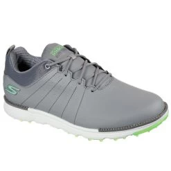 Skechers Men's GO Elite Tour Waterproof Spikeless Golf Shoes -American Golf Shop 366460 Grey Lime Skechers Go Golf Elite Tour Shoes 5