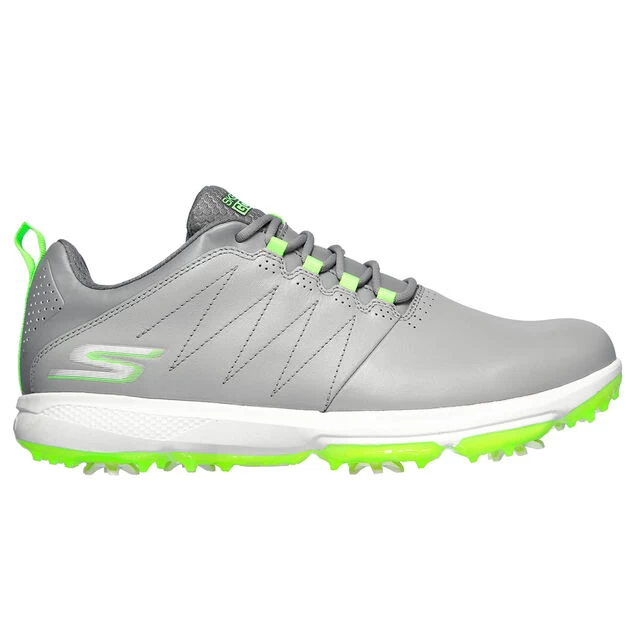 Skechers Men's GO Pro 4 Legacy Waterproof Spiked Golf Shoes Skechers Men's GO Pro 4 Legacy Waterproof Spiked Golf Shoes -American Golf Shop 366535 Grey Lime Skechers Pro 4 Legacy Shoes 1