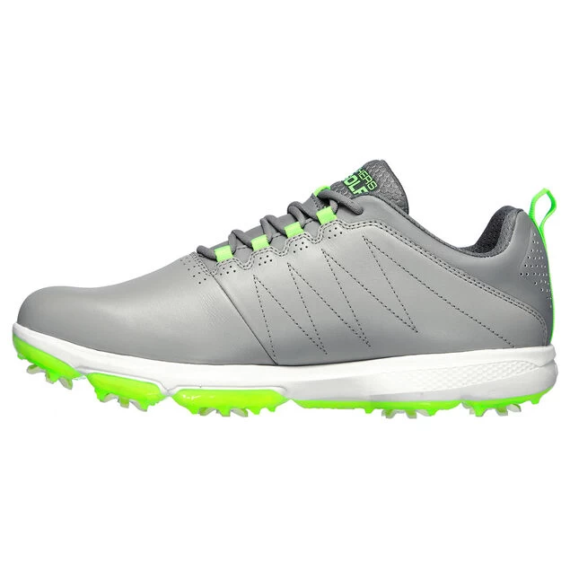 Skechers Men's GO Pro 4 Legacy Waterproof Spiked Golf Shoes Skechers Men's GO Pro 4 Legacy Waterproof Spiked Golf Shoes -American Golf Shop 366535 Grey Lime Skechers Pro 4 Legacy Shoes 2