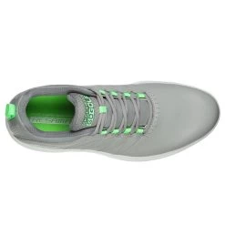 Skechers Men's GO Pro 4 Legacy Waterproof Spiked Golf Shoes 9 Skechers Men's GO Pro 4 Legacy Waterproof Spiked Golf Shoes -American Golf Shop 366535 Grey Lime Skechers Pro 4 Legacy Shoes 3