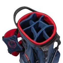 GOLFINO Premium Lightweight Golf Stand Bag -American Golf Shop 366768 Navy Red GOLFINO Premium Stand Bag 4 1