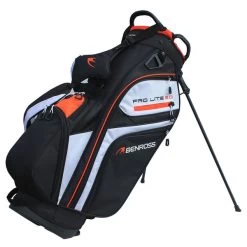 Benross Pro-Lite 2.0 Golf Stand Bag -American Golf Shop 367059 Black White Orange Benross PRO LITE 2.0 Stand Bag 1 1