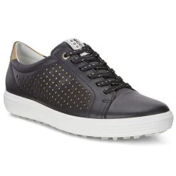 ECCO Ladies Casual Hybrid Spikeless Golf Shoes 9 ECCO Ladies Casual Hybrid Spikeless Golf Shoes -American Golf Shop 367477 Black ECCO Golf Casual Hybrid Ladies Shoes 8