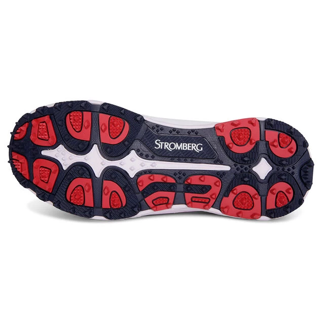 Stromberg Men's Tempo Waterproof Spikeless Golf Shoes Stromberg Men's Tempo Waterproof Spikeless Golf Shoes -American Golf Shop 367800 White Red Navy Stromberg Tempo Shoes 4