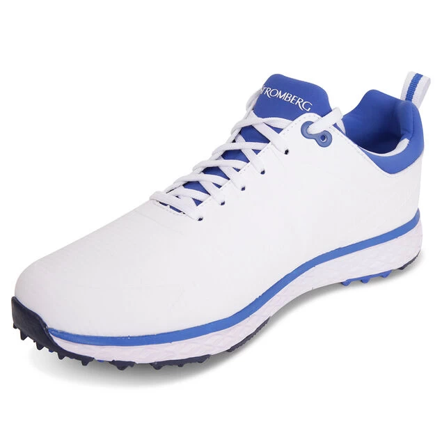 Stromberg Men's Tempo Waterproof Spikeless Golf Shoes Stromberg Men's Tempo Waterproof Spikeless Golf Shoes -American Golf Shop 367800 White RoyalBlue Stromberg Tempo Shoes 3
