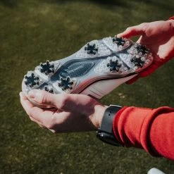 Stromberg Men's Tour Classic Waterproof Spiked Golf Shoes -American Golf Shop 368052 classic white 7