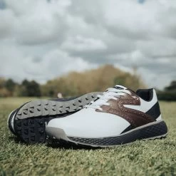 Greg Norman Men's Maidens Waterproof Spikeless Golf Shoes -American Golf Shop 368081 brown 7