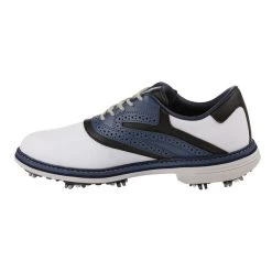 Greg Norman Men's Isa Tour Waterproof Spiked Golf Shoes -American Golf Shop 368092 white navy greg norman isa tour shoes 12
