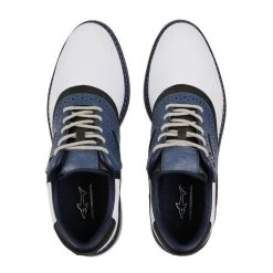 Greg Norman Men's Isa Tour Waterproof Spiked Golf Shoes -American Golf Shop 368092 white navy greg norman isa tour shoes 14