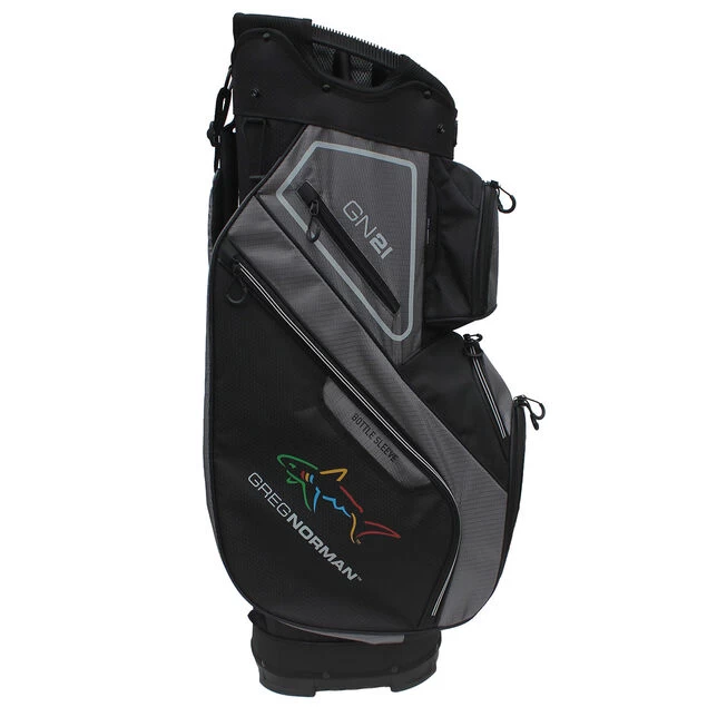 Greg Norman Golf Cart Bag Greg Norman Golf Cart Bag -American Golf Shop 368796 Black Grey Greg Norman Cart Bag 3