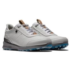 FootJoy Ladies Stratos Waterproof Spikeless Golf Shoes -American Golf Shop 369383 White Grey FootJoy Stratos Ladies Shoes 4