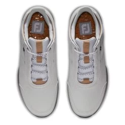 FootJoy Ladies Stratos Waterproof Spikeless Golf Shoes -American Golf Shop 369383 White Grey FootJoy Stratos Ladies Shoes 6