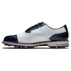 FootJoy Men's Premiere Tarlow Waterproof Spiked Golf Shoes -American Golf Shop 369442 White Navy FootJoy Premiere Tarlow Shoes 2