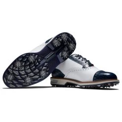 FootJoy Men's Premiere Tarlow Waterproof Spiked Golf Shoes -American Golf Shop 369442 White Navy FootJoy Premiere Tarlow Shoes 7