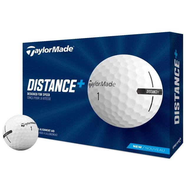 TaylorMade Distance Plus 12 Golf Ball Pack TaylorMade Distance Plus 12 Golf Ball Pack -American Golf Shop 369586 White TaylorMade Distance Plus 12 Ball Pack 1