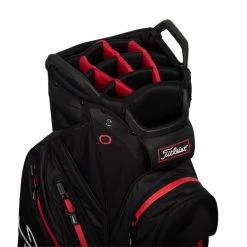 Titleist StaDry 14 Waterproof Golf Cart Bag -American Golf Shop 388660 Black Red Titleist StaDry 14 Cart Bag 3 1
