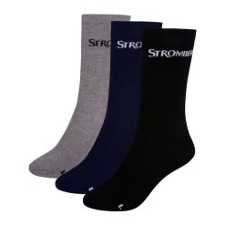 Stromberg Men's Edge Crew Golf Socks - 3 Pack