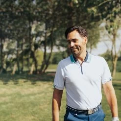 GOLFINO Men's UV Tech Golf Polo Shirt -American Golf Shop 390367 optic 3