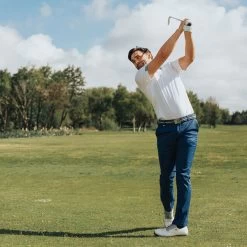 GOLFINO Men's UV Tech Golf Polo Shirt -American Golf Shop 390367 optic 5