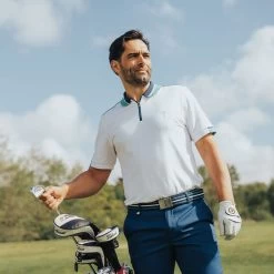 GOLFINO Men's UV Tech Golf Polo Shirt -American Golf Shop 390367 optic 7