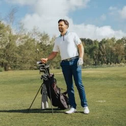 GOLFINO Men's UV Tech Golf Polo Shirt -American Golf Shop 390367 optic 9a