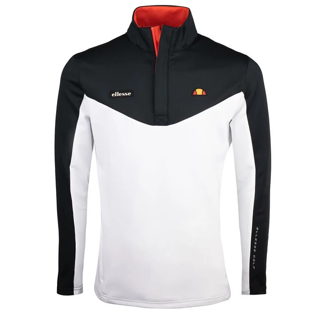 Ellesse Men's Torenzo Golf Midlayer Ellesse Men's Torenzo Golf Midlayer -American Golf Shop 391470 wht blk Ellesse Midlayer Torenzo W21 1