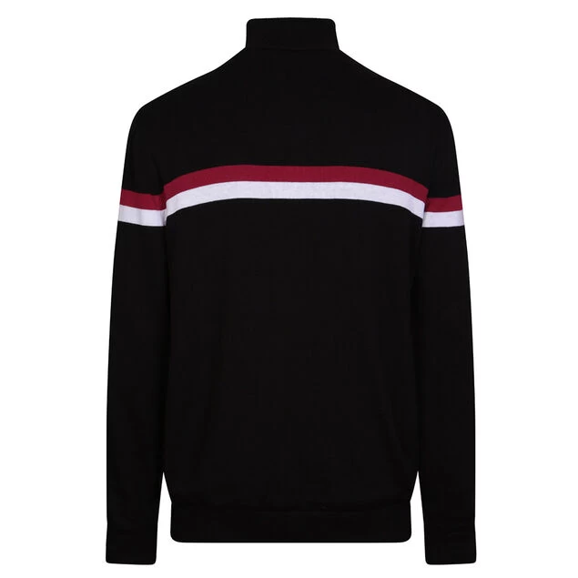 Benross Men's Lined Knit Golf Midlayer Benross Men's Lined Knit Golf Midlayer -American Golf Shop 392685 Black Burgundy Benross Lined Knit Midlayer 2